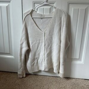 Lucky Brand white long sleeve sweater